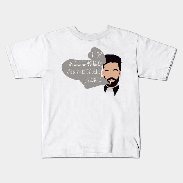 I'm allowed to smoke in here. Jesse Custer Kids T-Shirt by HeardUWereDead